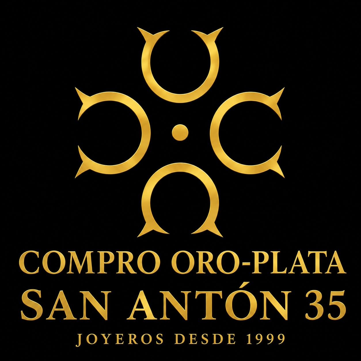 Logotipo oficial Compro Oro-Plata San Antón 35, Joyeros desde 1999